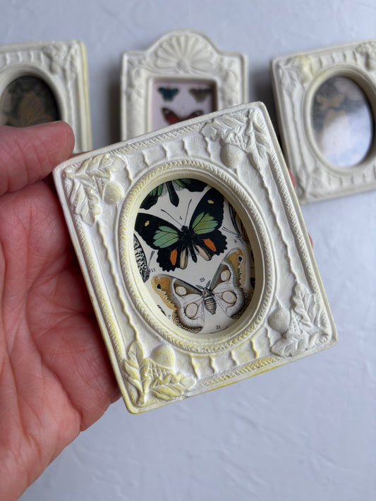Miniature Frame with Butterfly Art