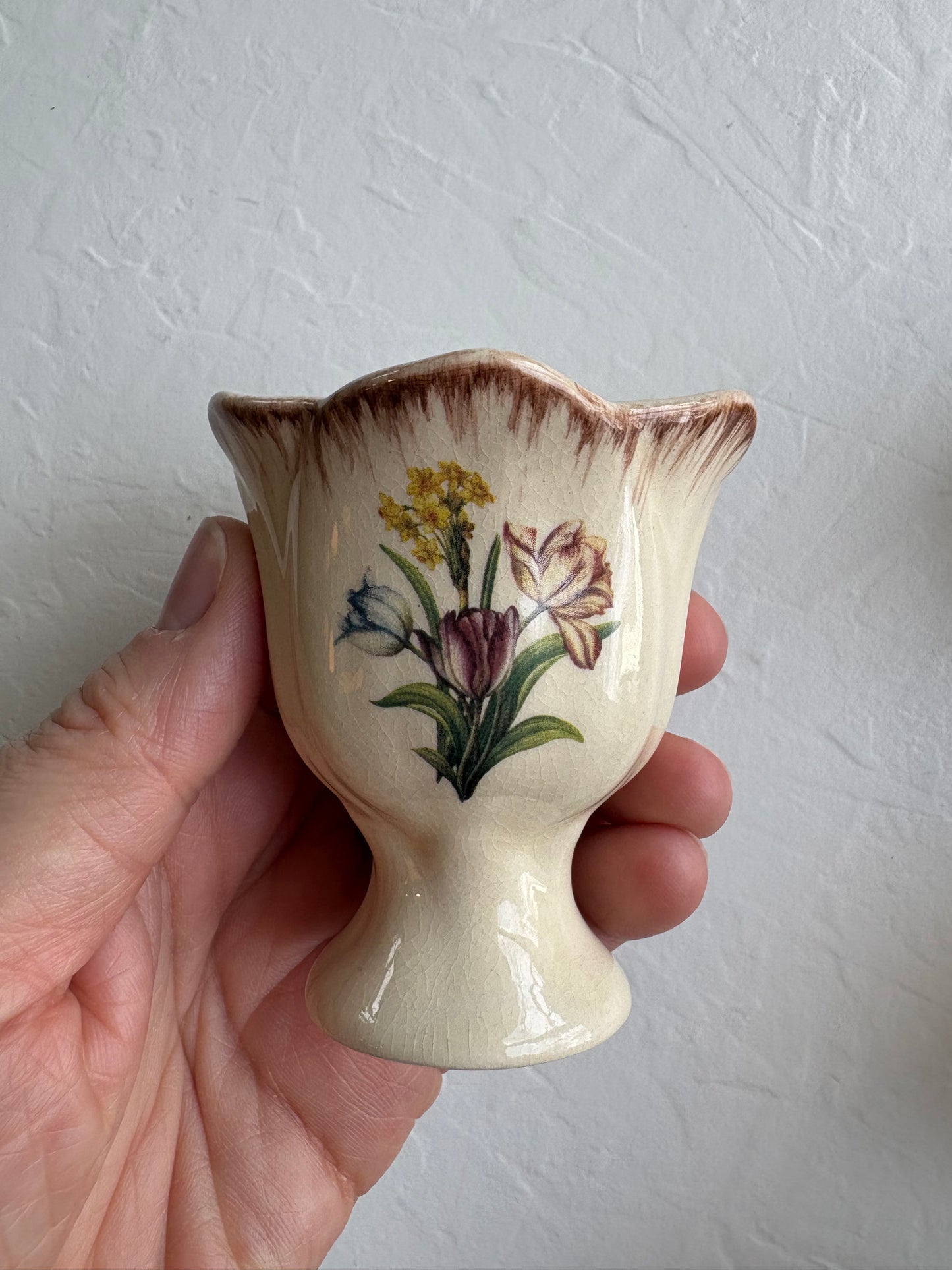 Ceramic Floral Egg Cups