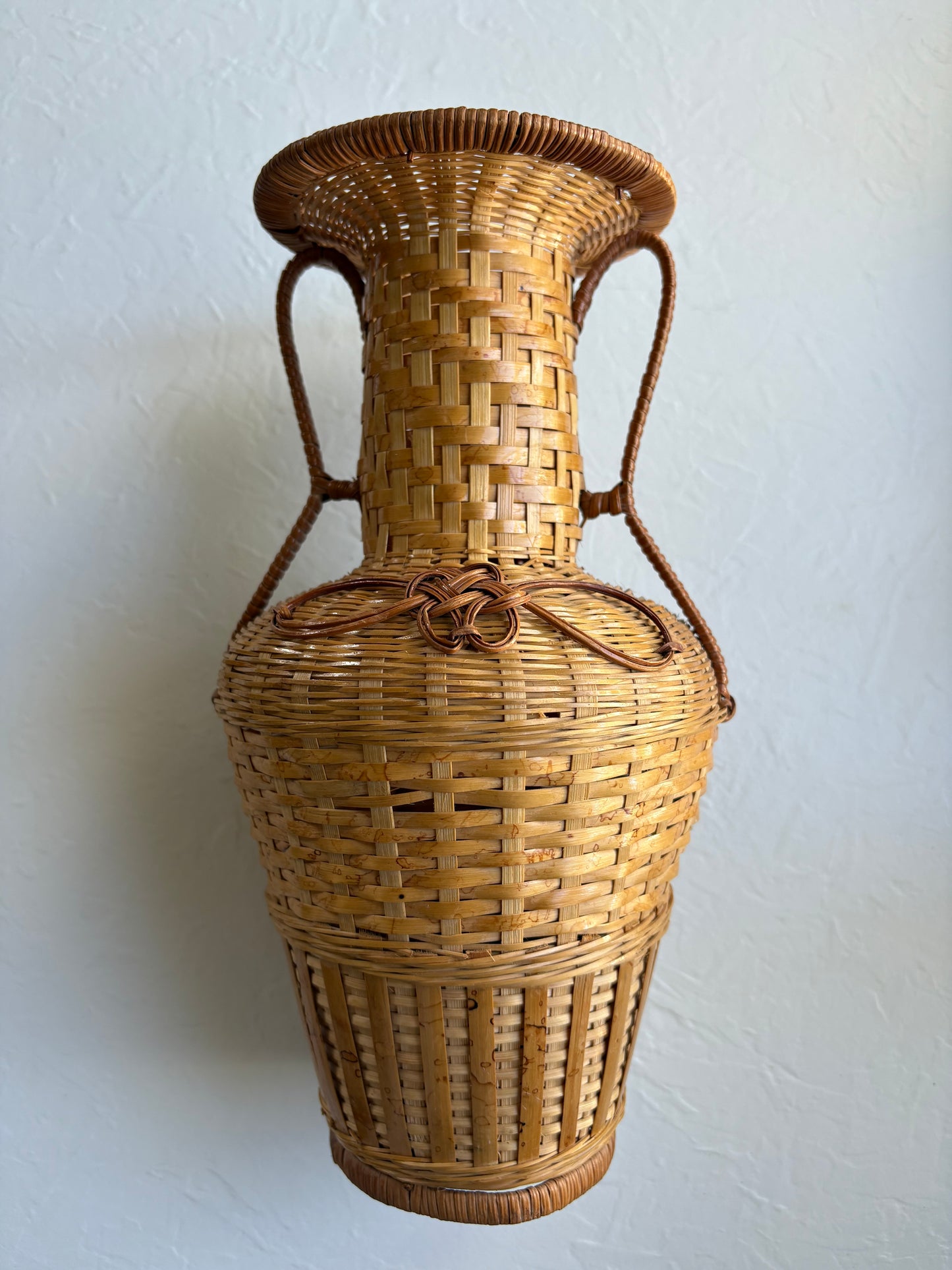 Woven Wicker Vase