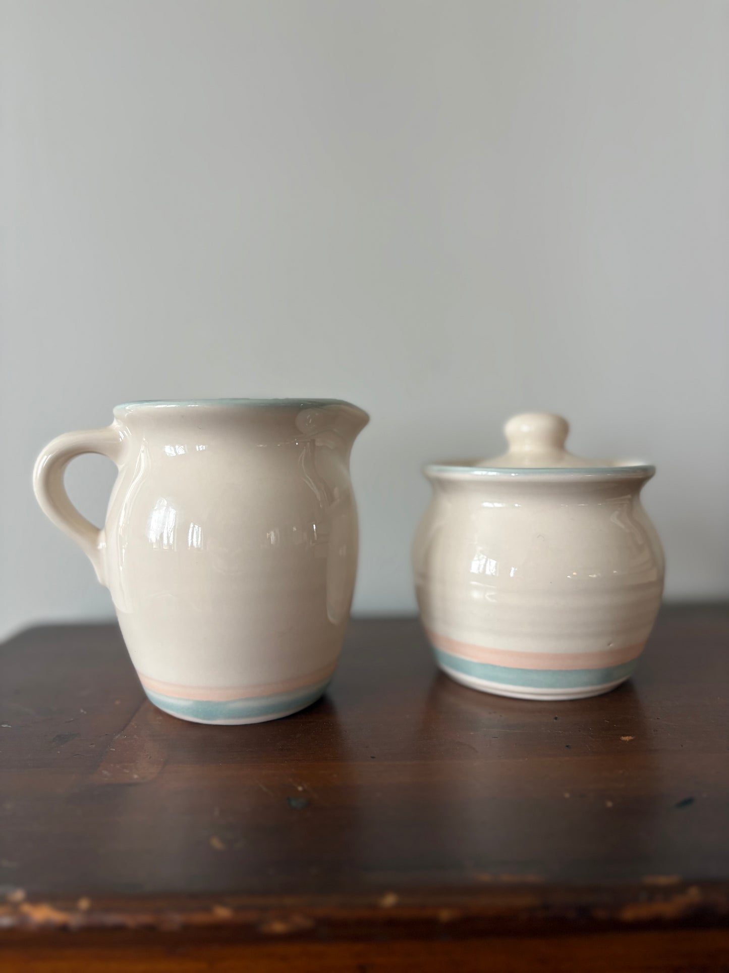 Pfaltzgraff Cream and Sugar Stoneware Set