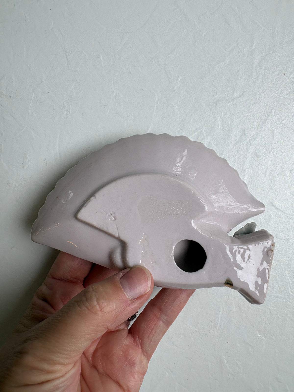 Porcelain Hand and Fan Trinket Dish