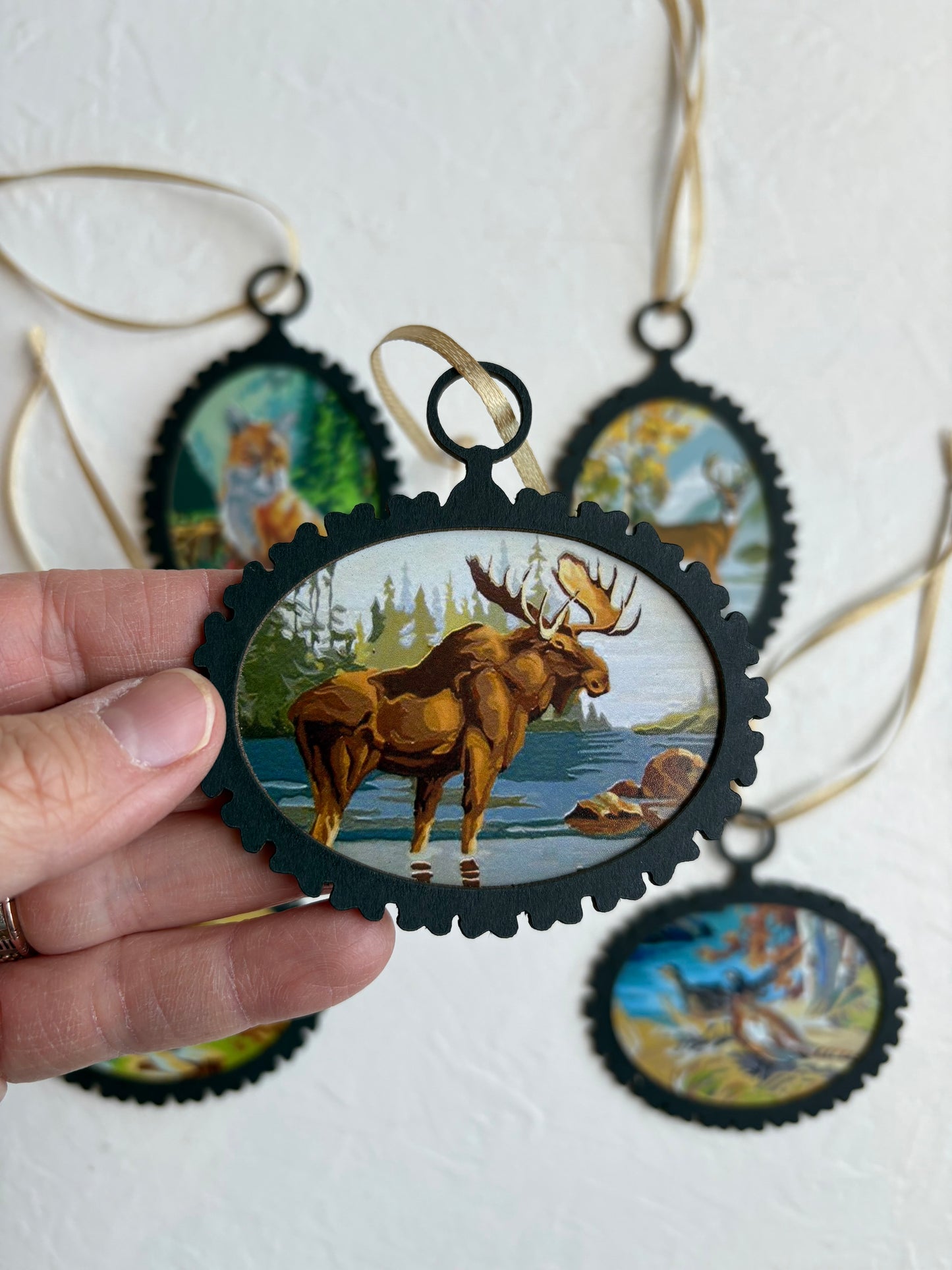 Vintage-Inspired Paint-by-number Die-Cut Ornaments