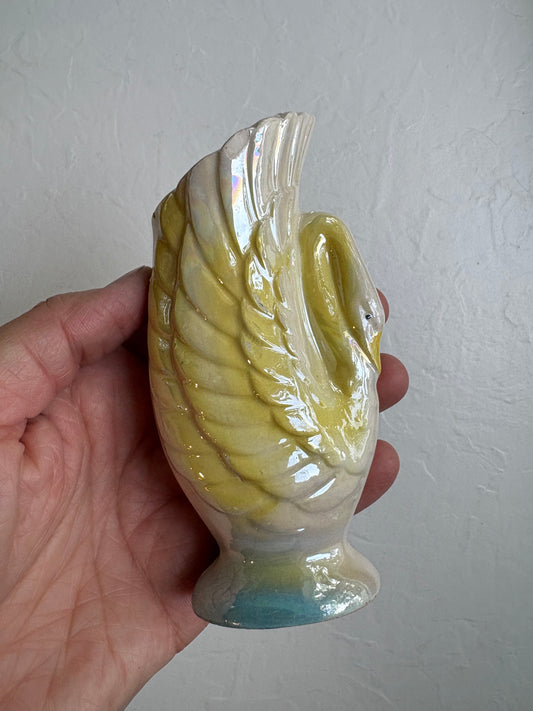Ceramic Swan Bud Vase