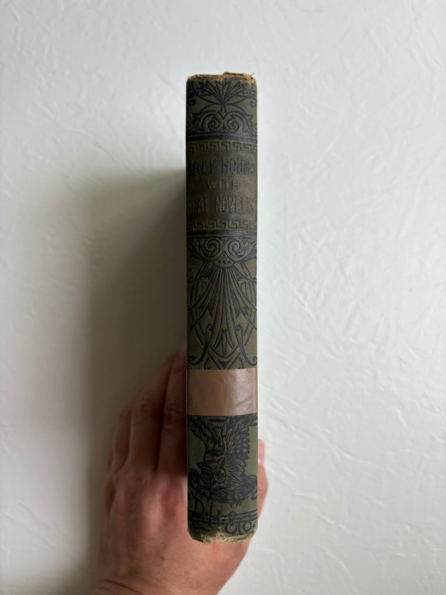 Half Hours with Great Novelists Caxton Edition Antique Book