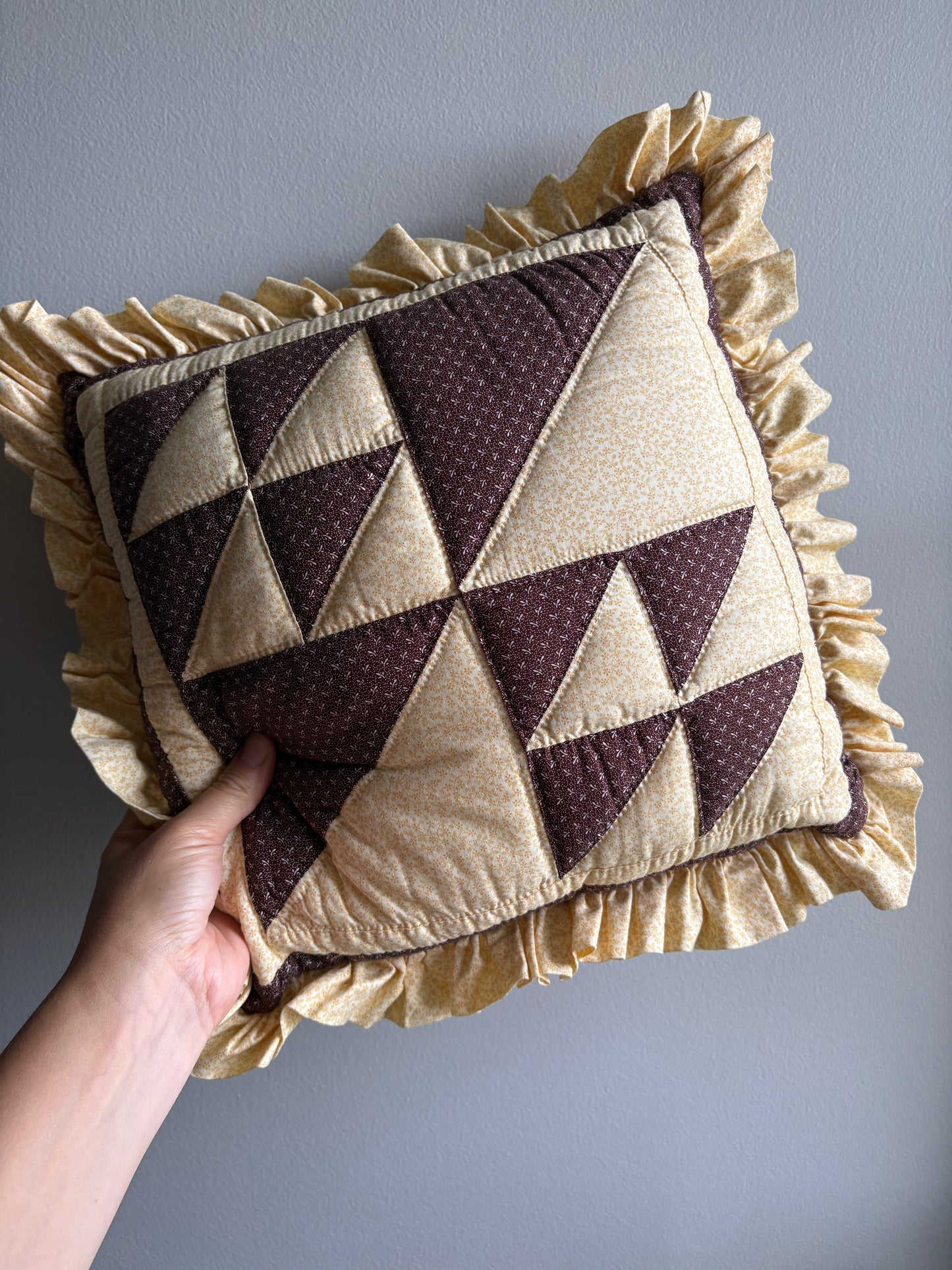 Hand-Quilted Throw Pillow