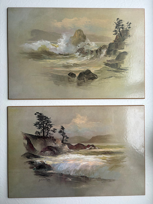 Coastal Ocean Scene by Julie Gregory Prints on Panel Board