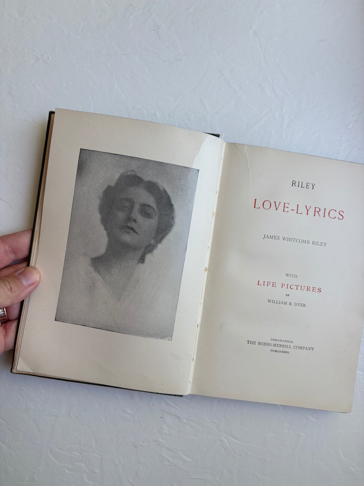 Riley Love-Lyrics with Pictures by Dyer Antique Book