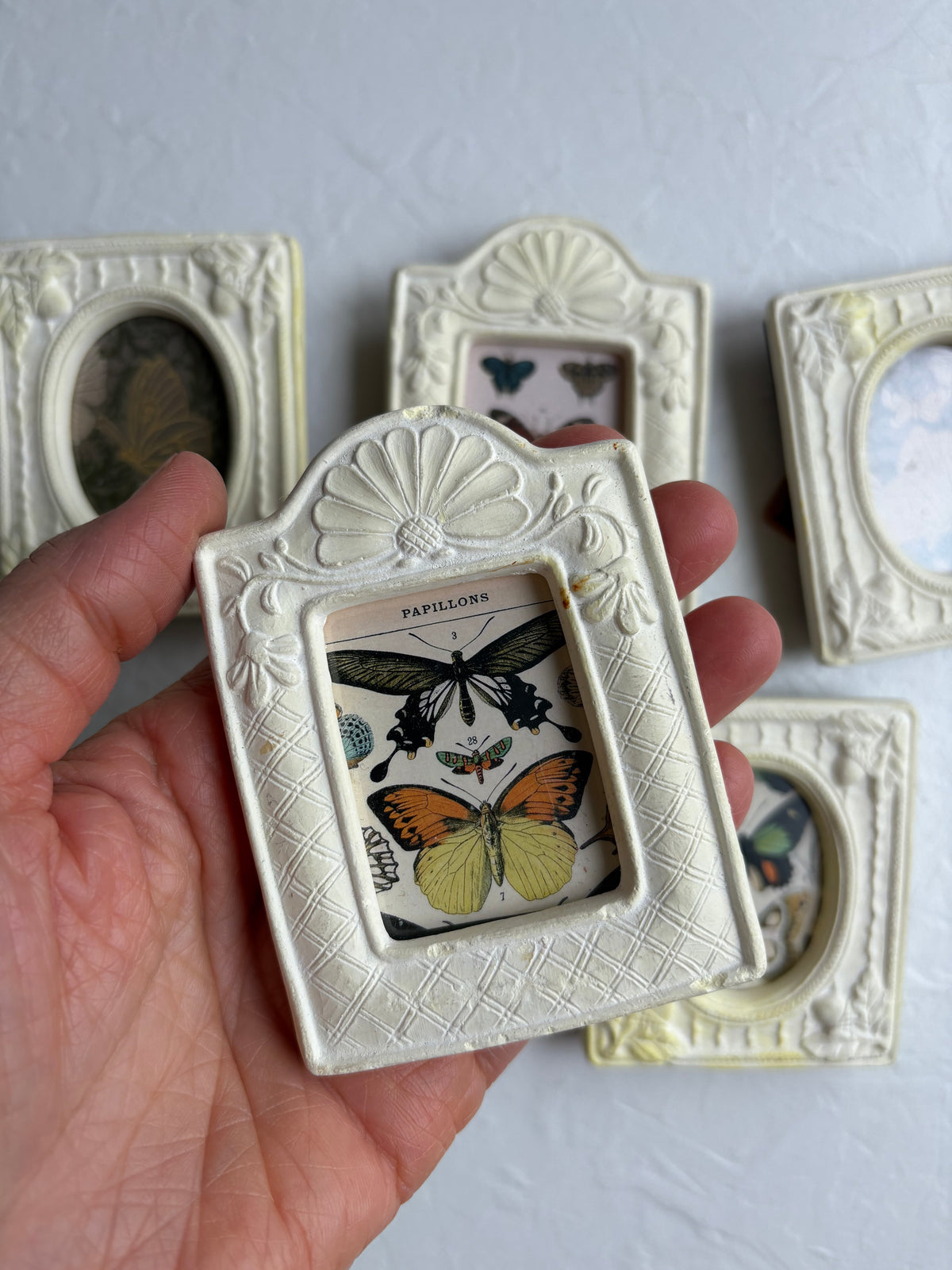 Miniature Frame with Butterfly Art