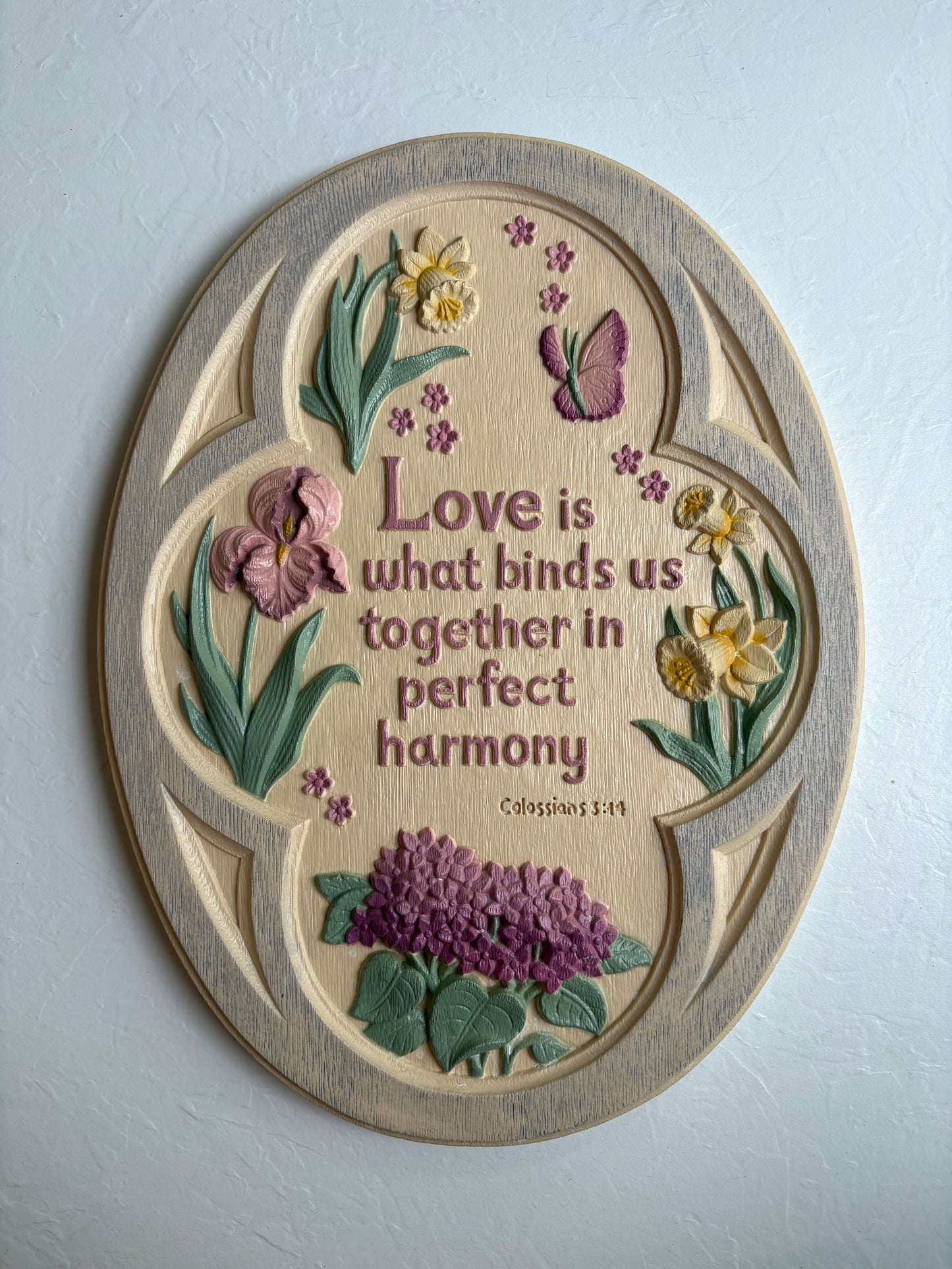 Home Interiors Love Scripture Plaque