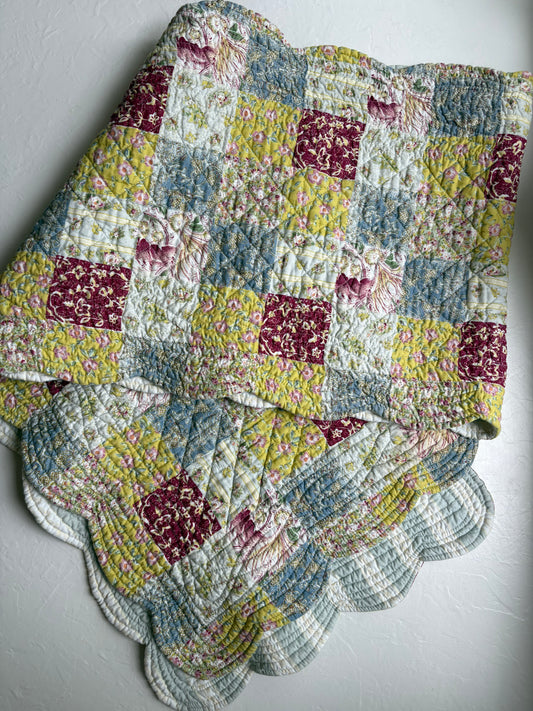 Quilted Cottage Floral Table Runner