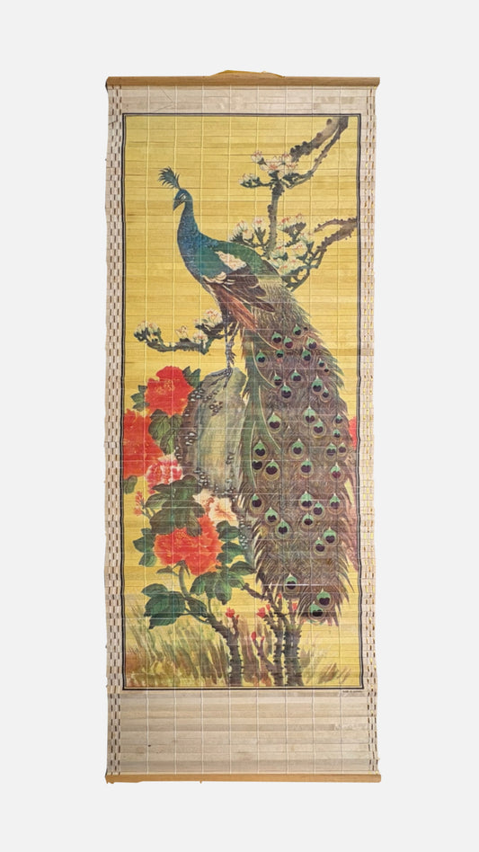 Bamboo Peacock Tapestry