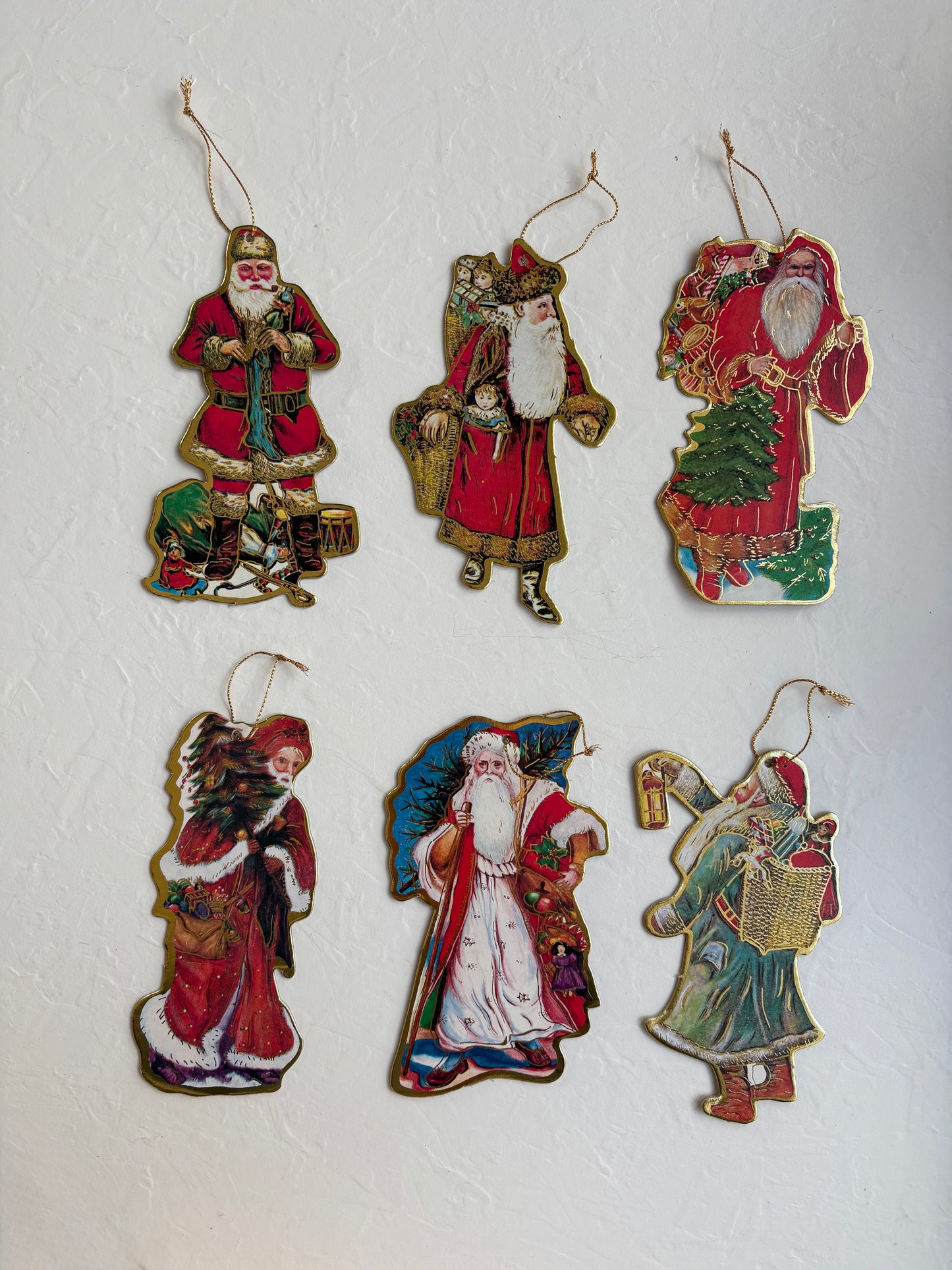 Die-cut Santa Ornaments