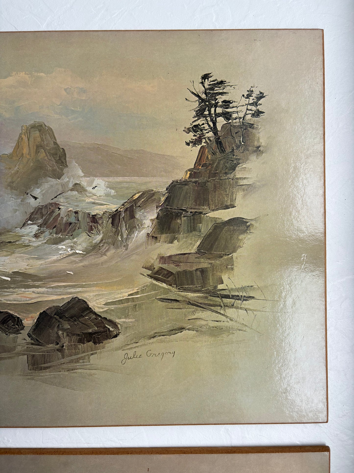 Coastal Ocean Scene by Julie Gregory Prints on Panel Board