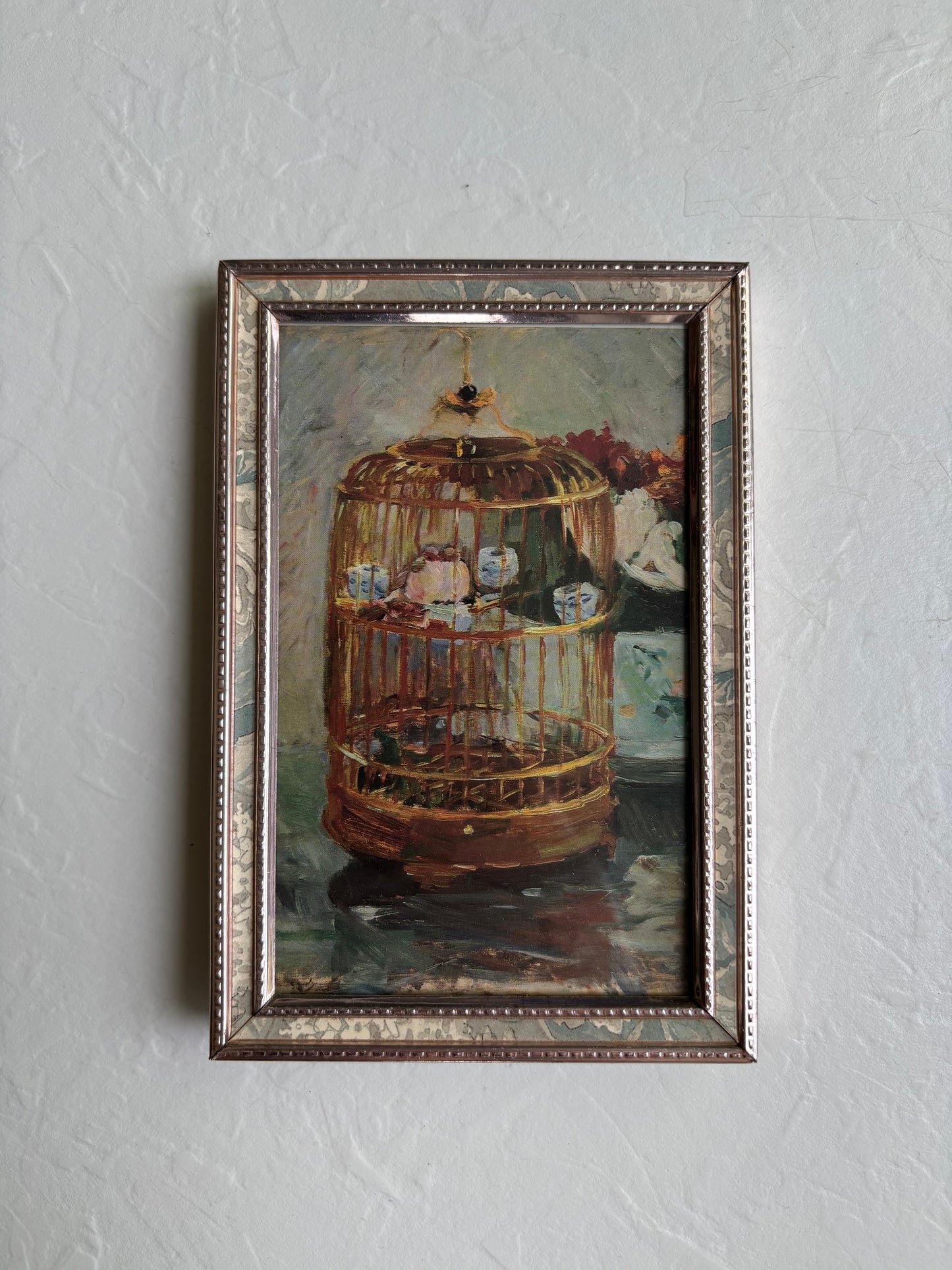 “The Cage” by Berthe Morisot in Vintage Frame