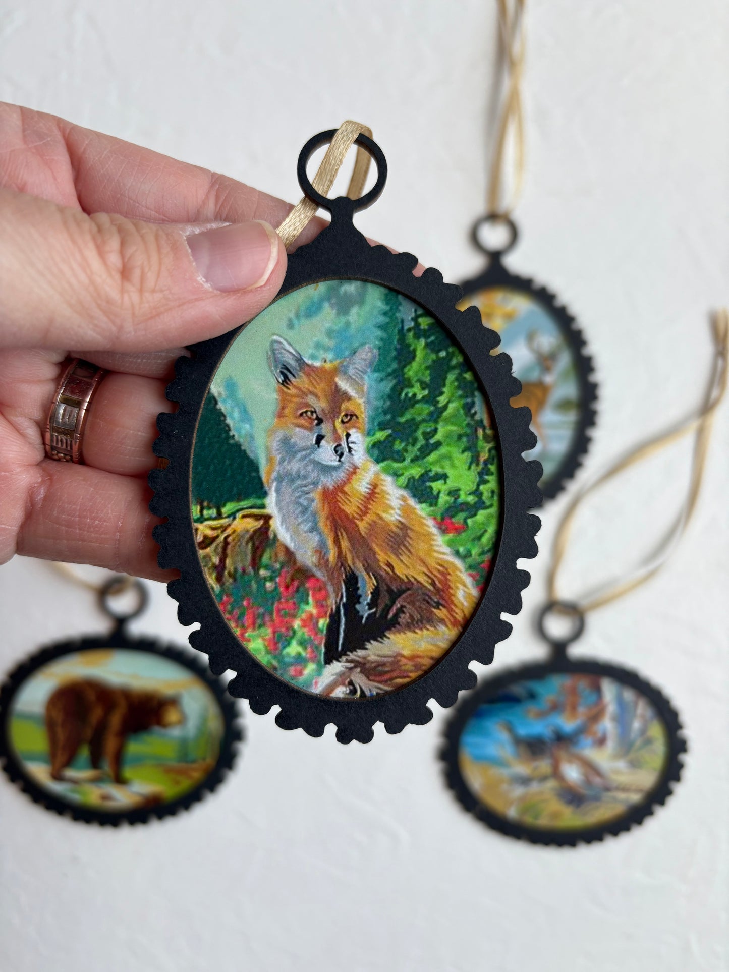 Vintage-Inspired Paint-by-number Die-Cut Ornaments