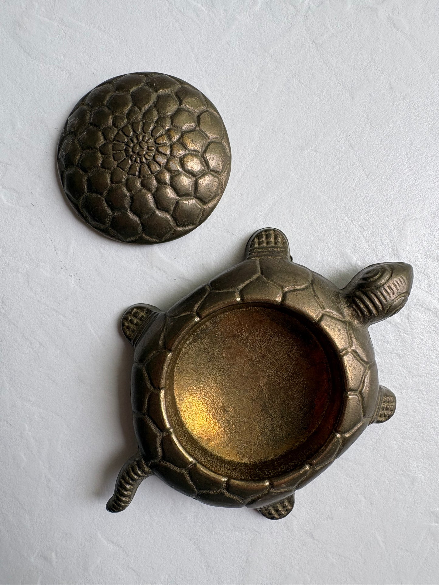 Brass Turtle Trinket Box