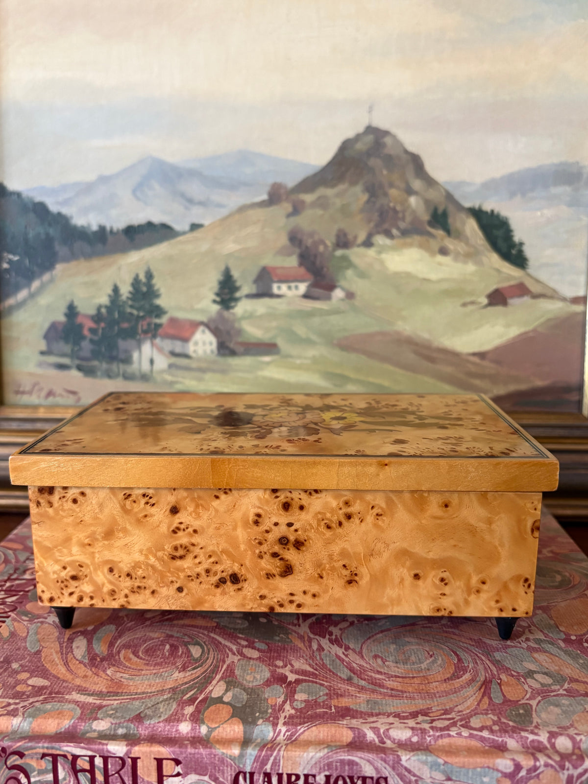 Italian Burl Wood Music Box