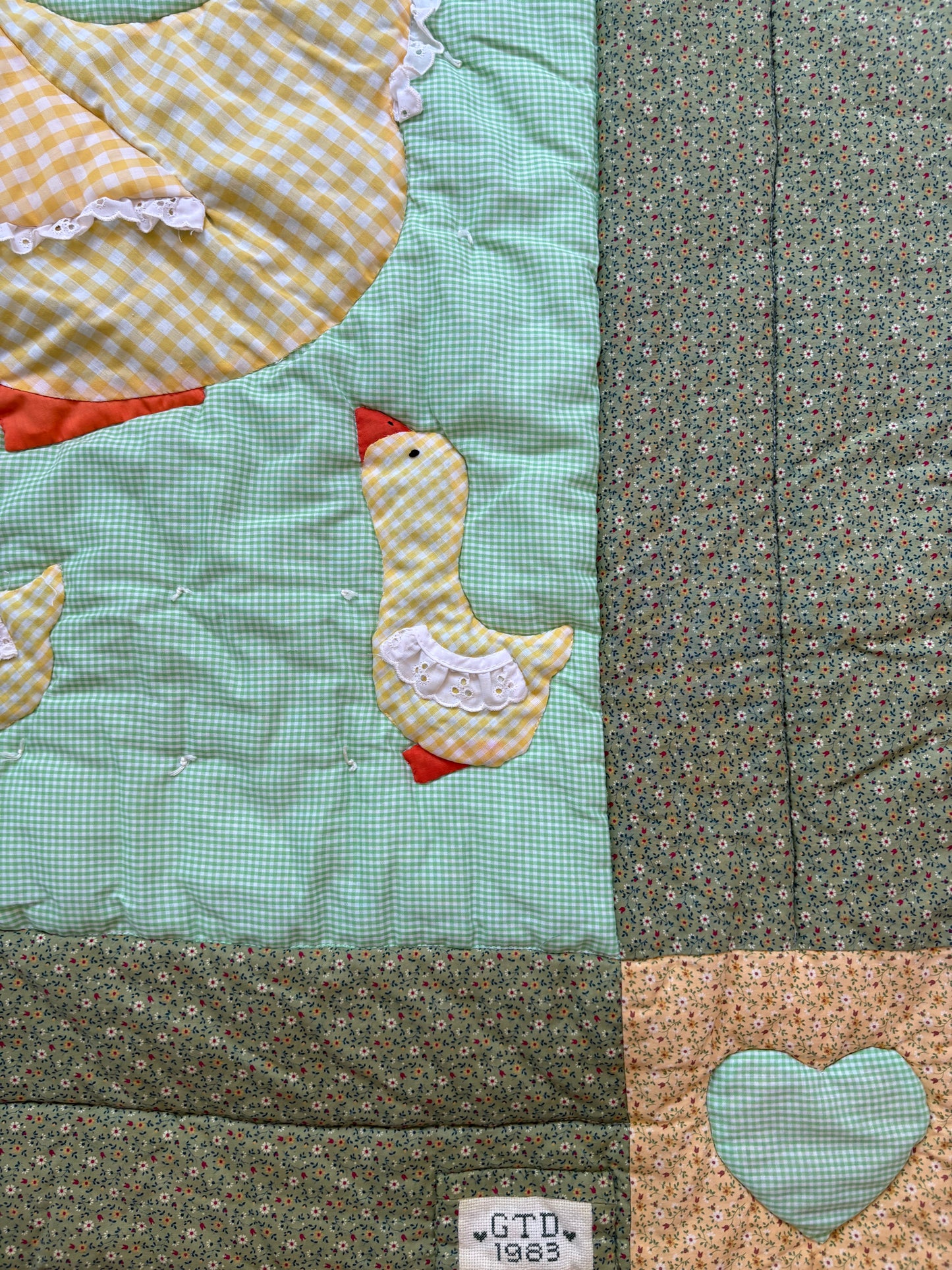 Mother Goose Hand-quilted Wall Hanging