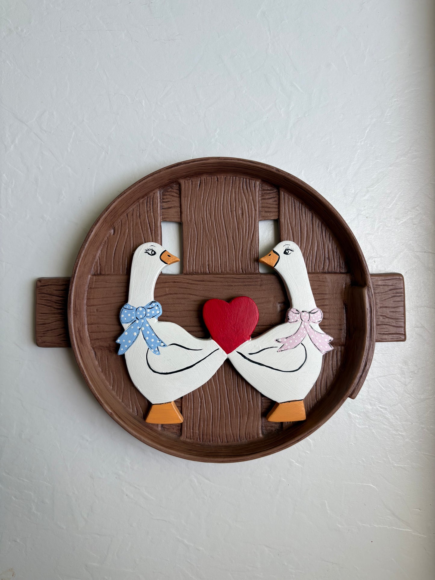 Ceramic Geese Plaque