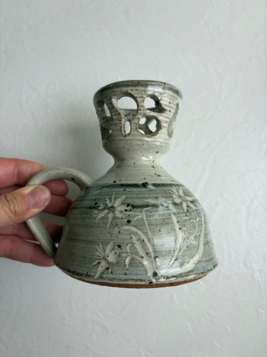 Handmade Pottery Candle Holder
