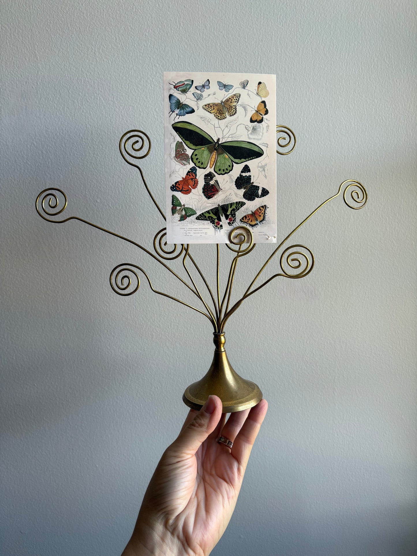 Brass Card / Photo Display