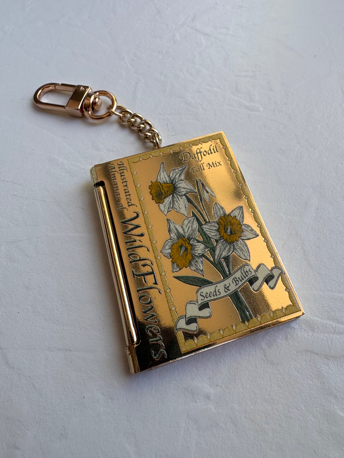 Locket Keychain, Wildflowers