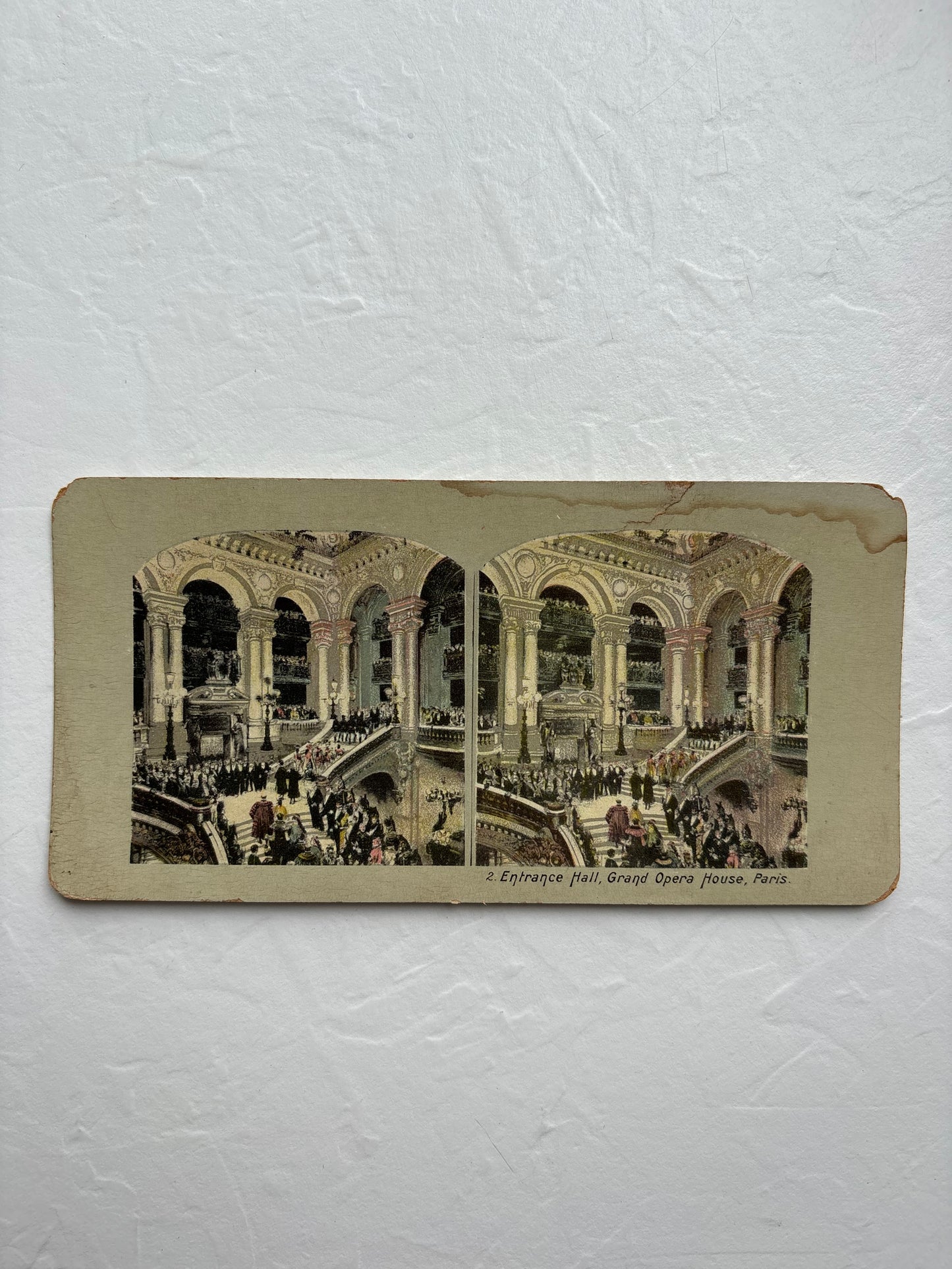 Stereoview Card “Entrance Hall, Grand Opera House, Paris”