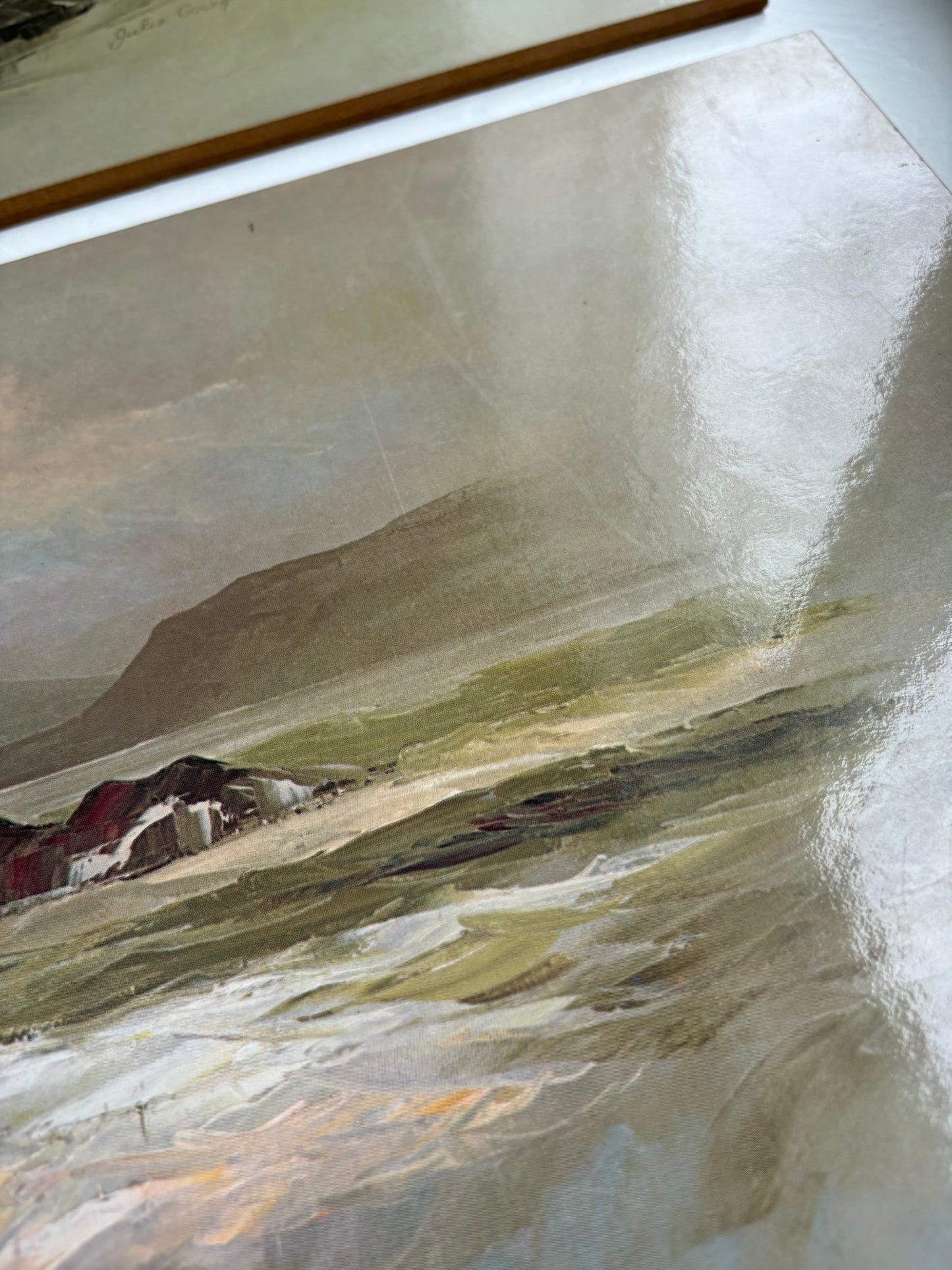 Coastal Ocean Scene by Julie Gregory Prints on Panel Board