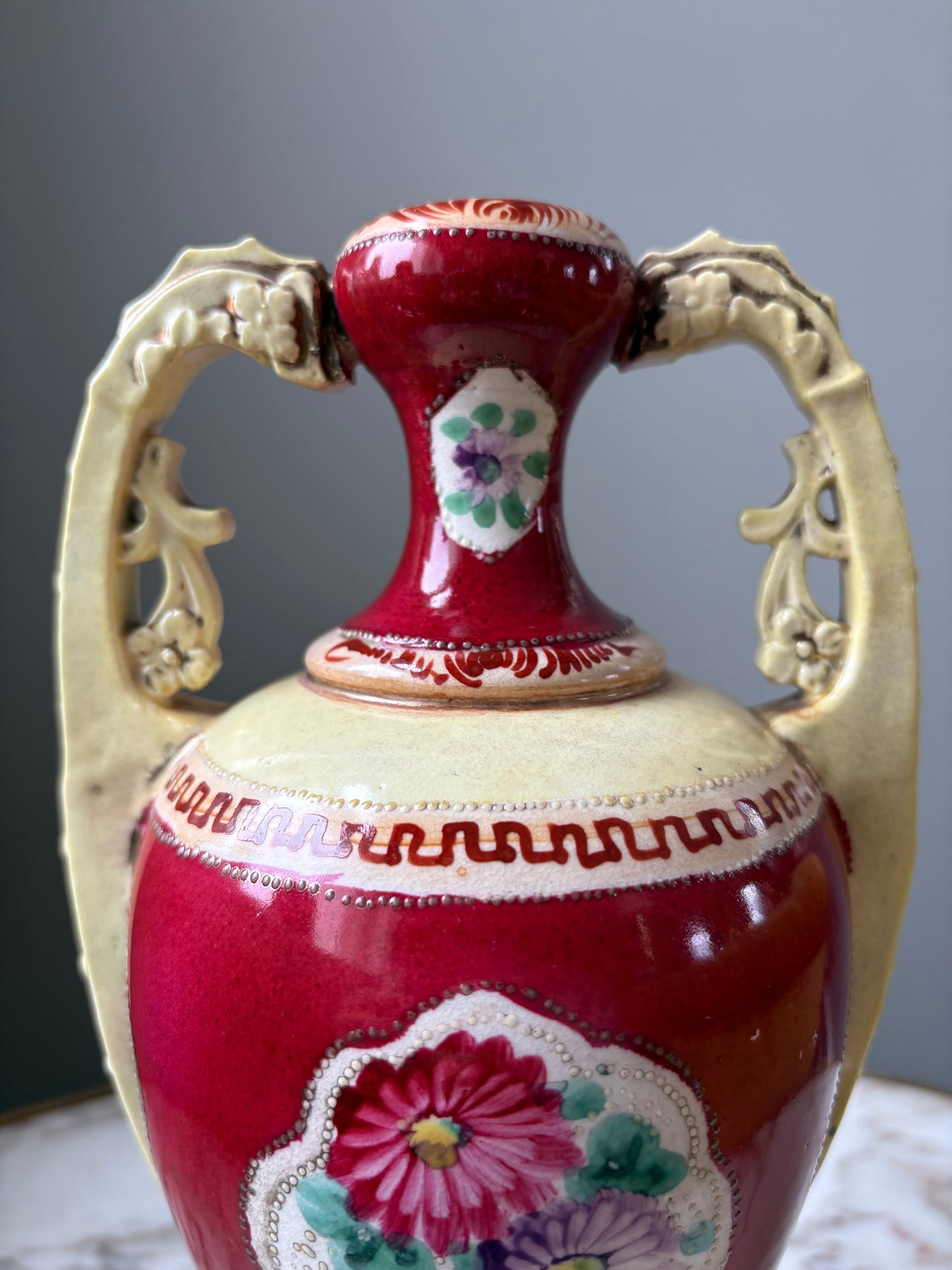 Hand-Painted Porcelain Vase