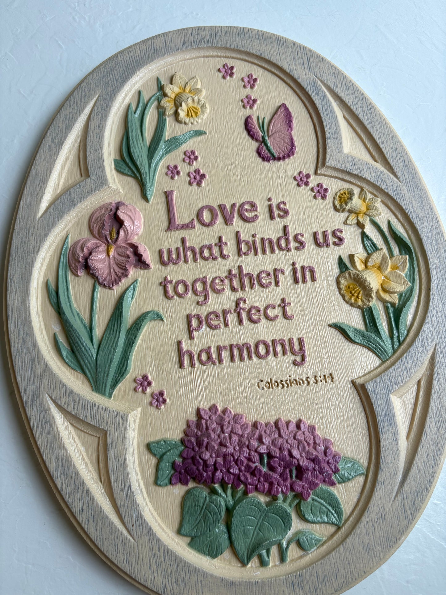 Home Interiors Love Scripture Plaque