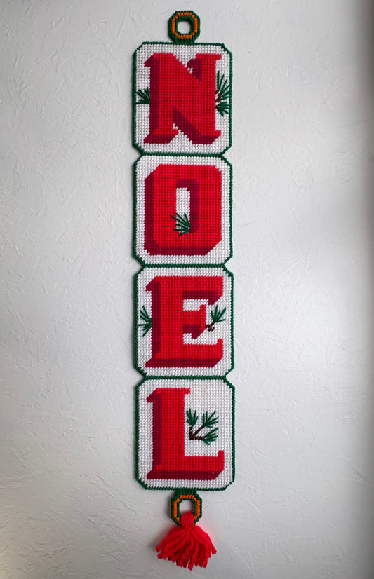 Noel Cross-Stitch Wall Hanging