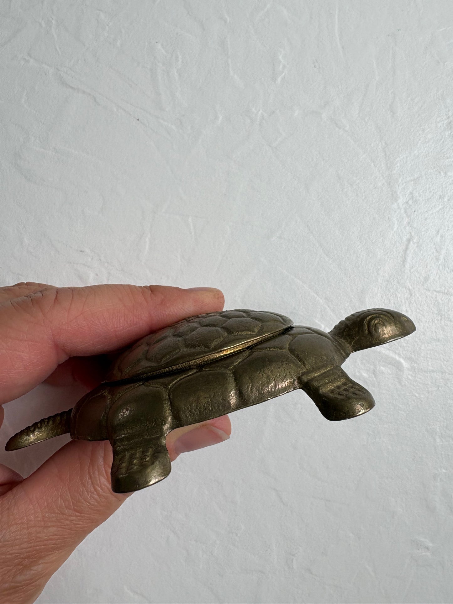 Brass Turtle Trinket Box