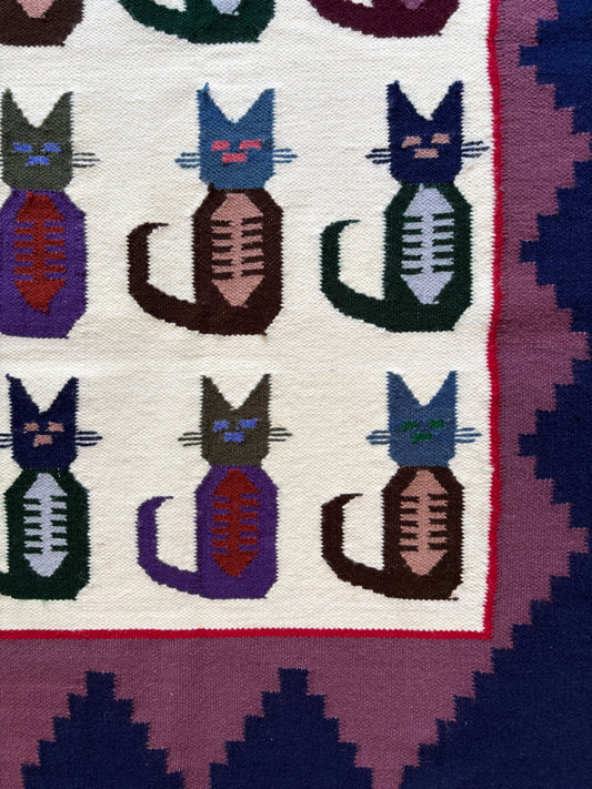 Woven Cat Tapestry