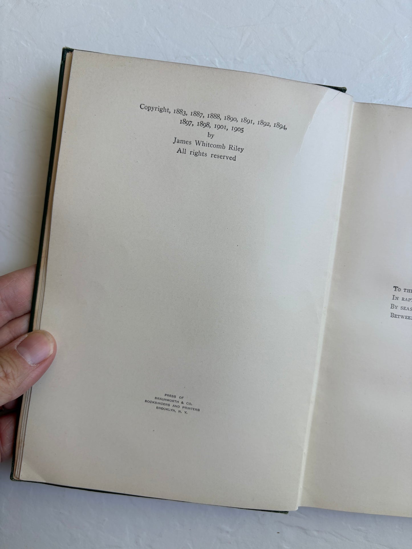 Riley Love-Lyrics with Pictures by Dyer Antique Book