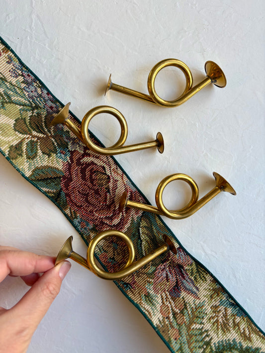 Miniature Brass Horns—set of 4