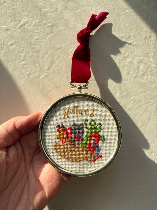 Holland Needlepoint Handmade Ornament