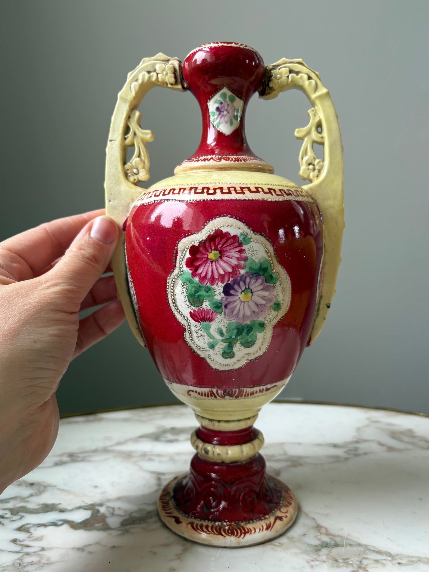 Hand-Painted Porcelain Vase