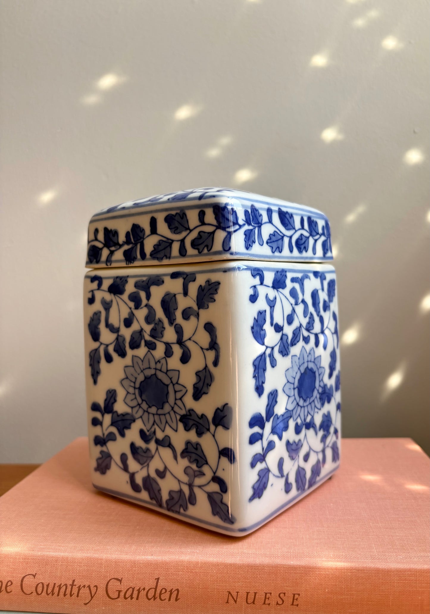 Blue and White Ceramic Vessel