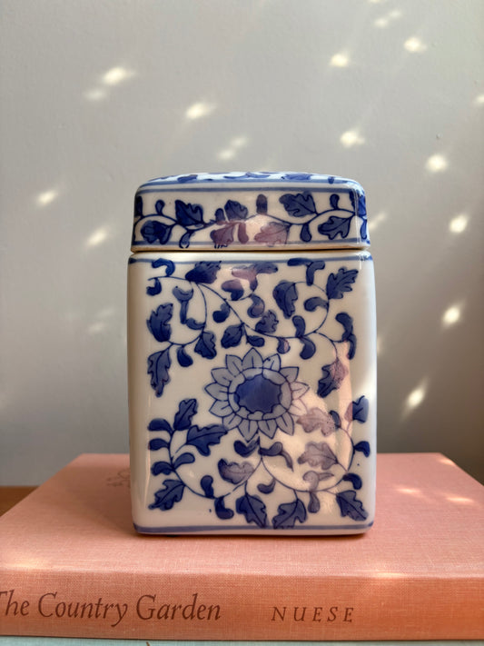 Blue and White Ceramic Vessel