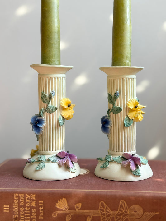 Floral Candlesticks
