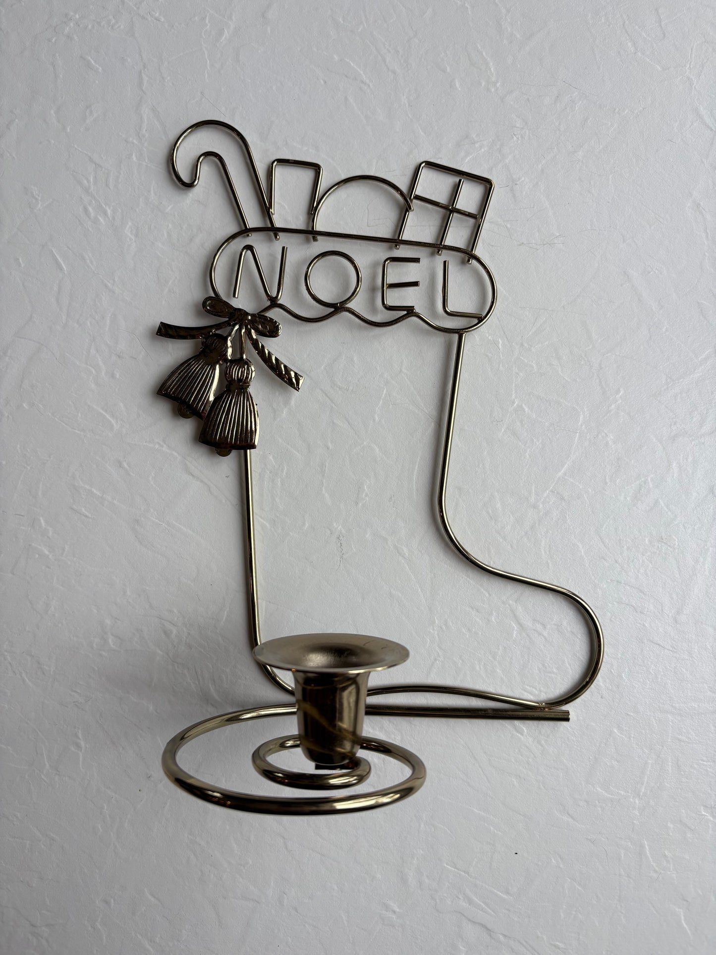 Gold Metal Candle Holder