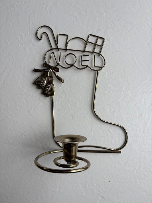 Gold Metal Candle Holder